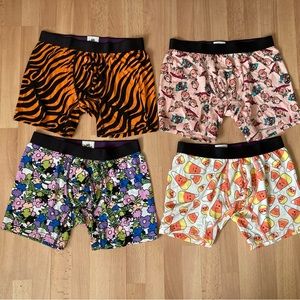 Bundle of 4 MeUndies Men’s Boxer Briefs Underwear, NWOT, Size Small
